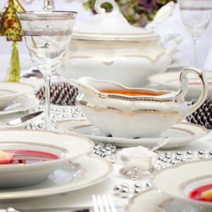 Столовий сервіз на 6 осіб 25 ел. Bolero Vienna Złota E363