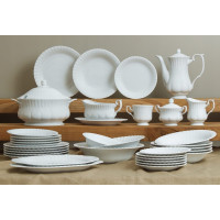 Сервіз столовий порцеляновий білий 12/44 Cmielow Iwona 0002