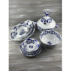 Сервиз столовый фарфоровый 6/29 Sargadelos Monferico 