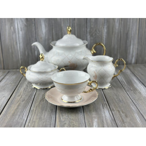 Сервіз чайний порцеляновий 6/15 Cmielow Alaska G911