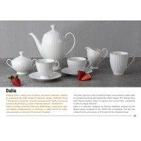 Серія білої посуди Dalia