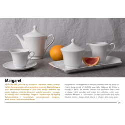 Серія білої посуди Margaret