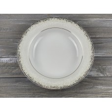 Тарелка фарфоровая глубокая посуда Lorel Platina